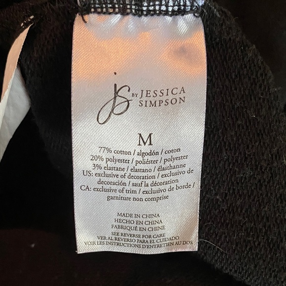 Jessica Simpson Black embroidered sweatshirt - Picture 6 of 9